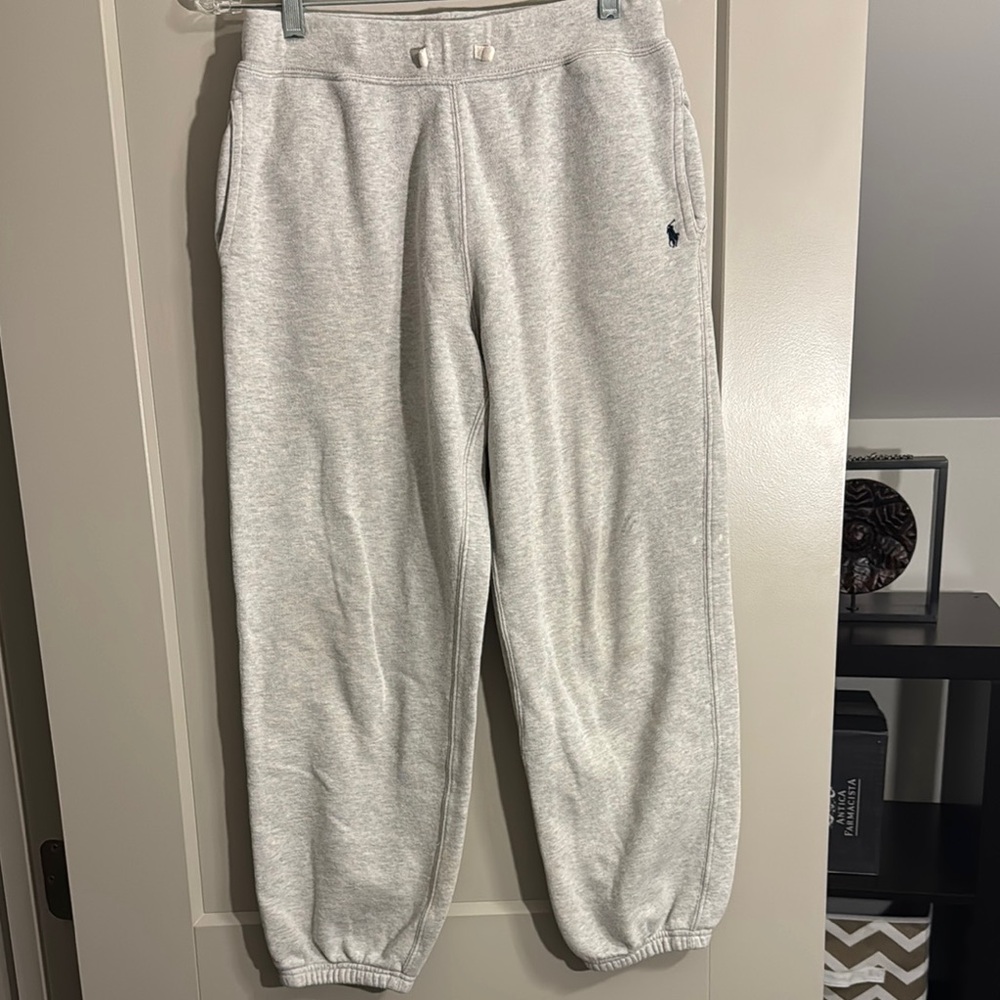Polo by Ralph Lauren Gray Sweatpants with Elastic Cuffs and Relaxed Fit